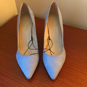 Marc Fisher Dusky Blue Suade Stiletto Heels